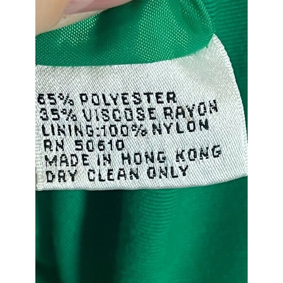 Retro Dress 6 Green Midi Old Money Preppy Classic Boho Western Chic Tassel 80s - Picture 8 of 13